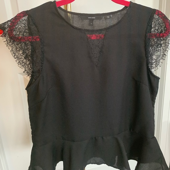 Vero Moda size small black blouse - Picture 2 of 7
